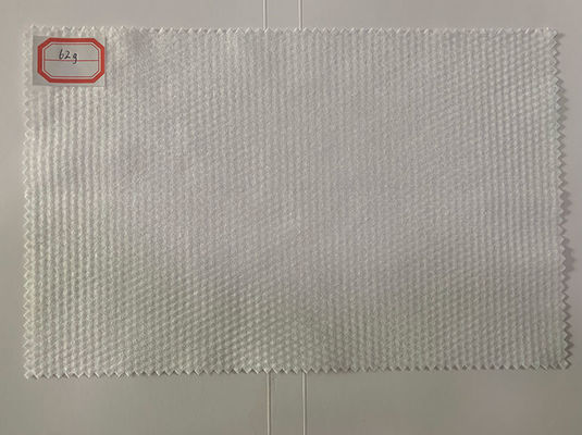62g Polyester trắng và Viscose Spunlace Vải không dệt Khăn giấy hạt ngọc trai nhỏ, miếng đệm, khăn ướt