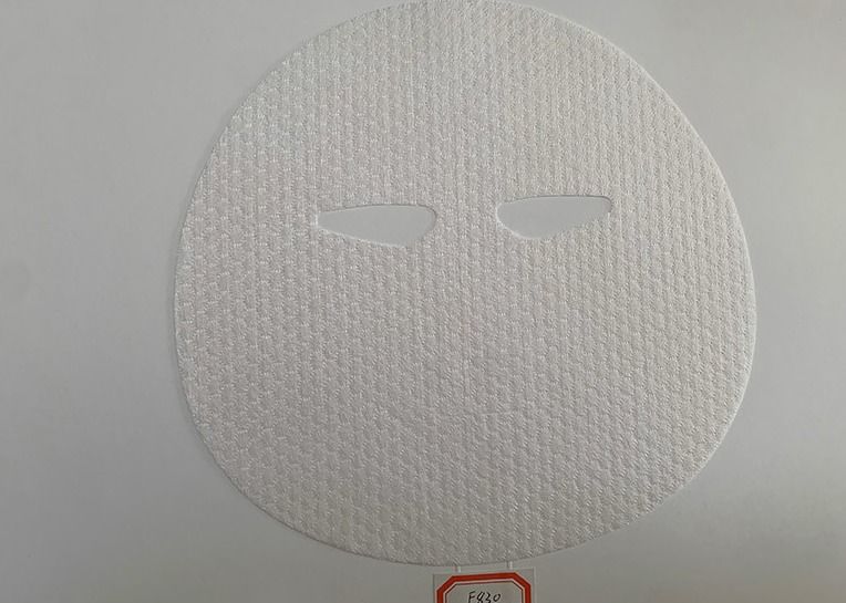 25g Áo Tencel, Mặt nạ vải không dệt Toona sợi Spunlace màu đỏ, Mặt nạ làm đẹp mắt
