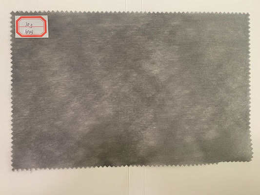 40g Polyester Spunlaced Vải không dệt GRS xám cho nền da nhân tạo.