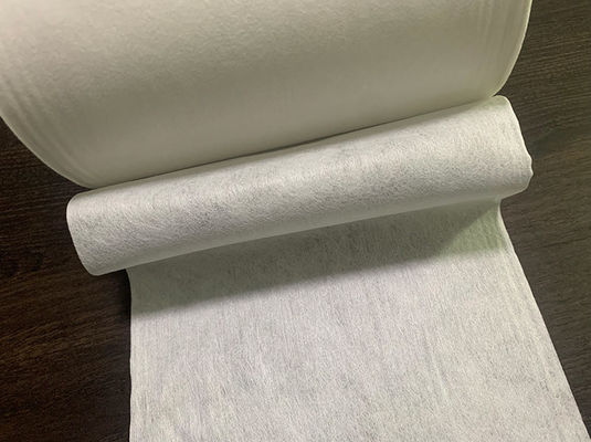 50g vải không dệt Viscose trắng và Polyester Spunlace cho khăn giấy bông, miếng đệm, khăn ướt